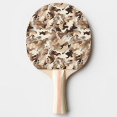 Ping Pong Paddle Militaire Camo Print Tafeltennisbatje (Voorkant)