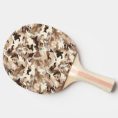 Ping Pong Paddle Militaire Camo Print Tafeltennisbatje (Zijkant)