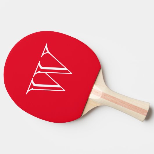 Ping Pong Paddle-Monogram Letter Ping-Pong Paddle Tafeltennisbatje (Zijkant)