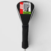 Ping Pong Paddle nooit opgeven en vooruit blijven  Golfheadcover (Voorkant)