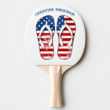 Ping Pong Paddle - Patriottisch Flip Flop Design