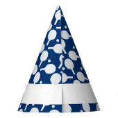 Ping Pong Paddle Pattern Party Pet Feesthoedjes (Achterkant)
