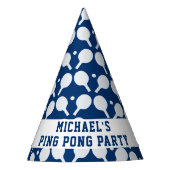 Ping Pong Paddle Pattern Party Pet Feesthoedjes (Voorkant)