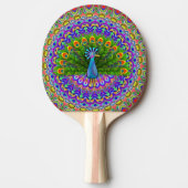 Ping Pong Paddle Peacock Tafeltennisbatje (Voorkant)