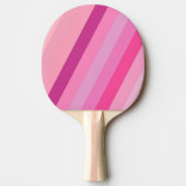 Ping Pong Paddle Pink Stripe Tafeltennisbatje (Voorkant)