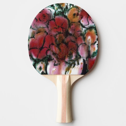 Ping Pong Paddle "Pink Vase" Tafeltennisbatje (Voorkant)