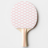 Ping Pong Paddle Pink & White Stripe Tafeltennisbatje (Voorkant)