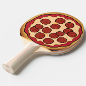 Ping Pong Paddle Pizza Board Tafeltennisbatje (Voorkant Gekanteld)