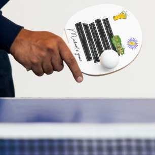 Ping Pong Paddle Positieve uitspraken Tafeltennisbatje