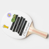 Ping Pong Paddle Positieve uitspraken Tafeltennisbatje (Zijkant)