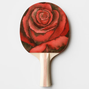Ping Pong Paddle "Red Rose #3" Tafeltennisbatje