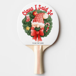 Ping Pong Paddle Retro Vintage Kerstmis Tafeltennisbatje