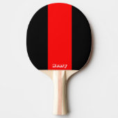Ping Pong Paddle Rood Zwart Tafeltennisbatje (Voorkant)
