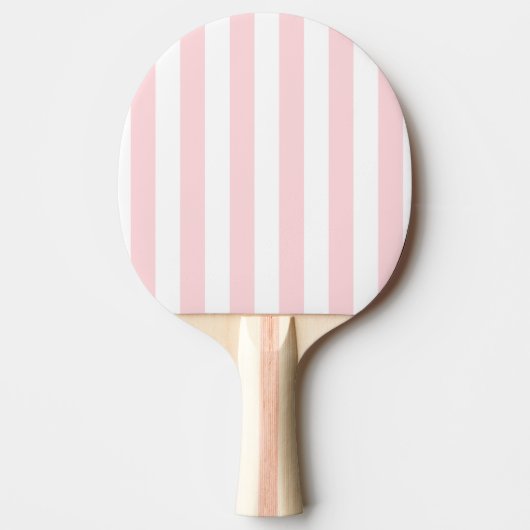 Ping Pong Paddle Roze & Witte Streep Tafeltennisbatje (Voorkant)