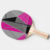 Ping-Pong Paddle - Roze, Zwart & grijs door HAMbyW Tafeltennisbatje (Zijkant)