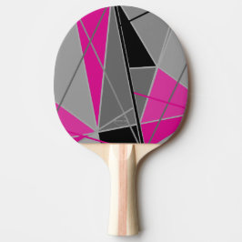 Ping-Pong Paddle - Roze, Zwart & grijs door HAMbyW Tafeltennisbatje