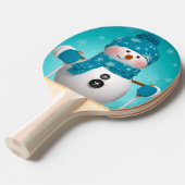 Ping Pong Paddle/Snowman Tafeltennisbatje (Voorkant Gekanteld)