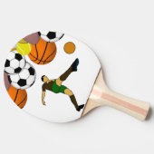 Ping Pong Paddle Sportvoetbal Tafeltennisbatje (Zijkant)