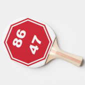 Ping Pong Paddle Tafeltennisbatje (Zijkant)
