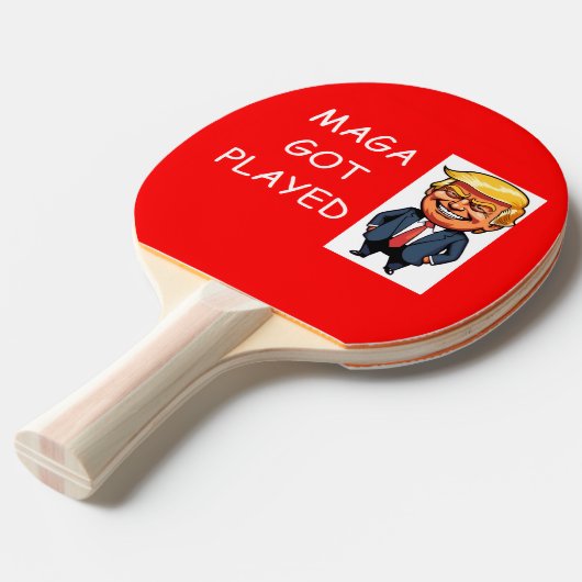 Ping Pong Paddle Tafeltennisbatje (Voorkant Gekanteld)