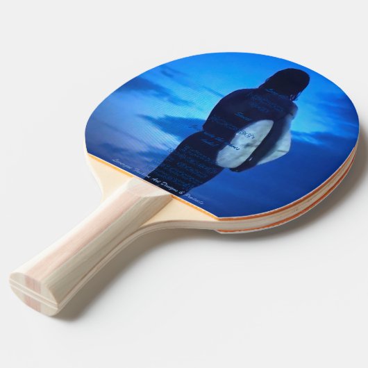 Ping Pong Paddle Tafeltennisbatje (Voorkant Gekanteld)