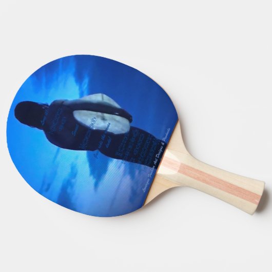 Ping Pong Paddle Tafeltennisbatje (Zijkant)