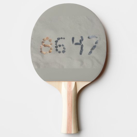 Ping Pong Paddle Tafeltennisbatje (Achterkant)