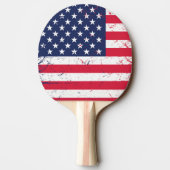 Ping Pong Paddle-USA Flag Ping Pong Paddle Tafeltennisbatje (Achterkant)