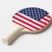 Ping Pong Paddle-USA Flag Ping Pong Paddle Tafeltennisbatje (Voorkant Gekanteld)