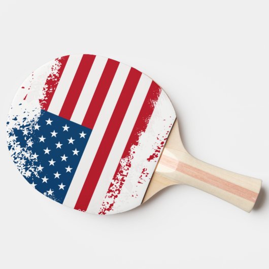 Ping Pong Paddle-USA-vlag Tafeltennisbatje (Zijkant)