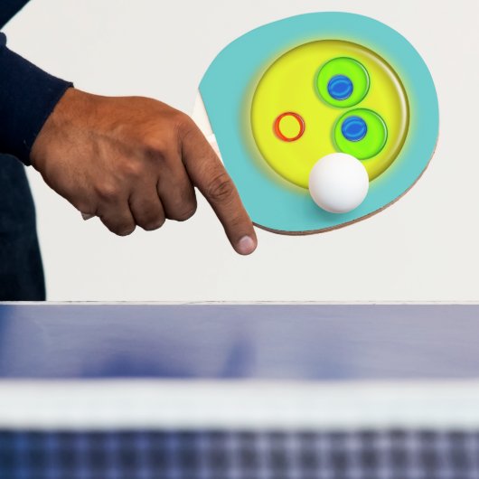 Ping Pong paddle - Verondersteld zonnegezicht Tafeltennisbatje (Insitu)