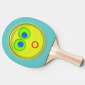 Ping Pong paddle - Verondersteld zonnegezicht Tafeltennisbatje (Zijkant)
