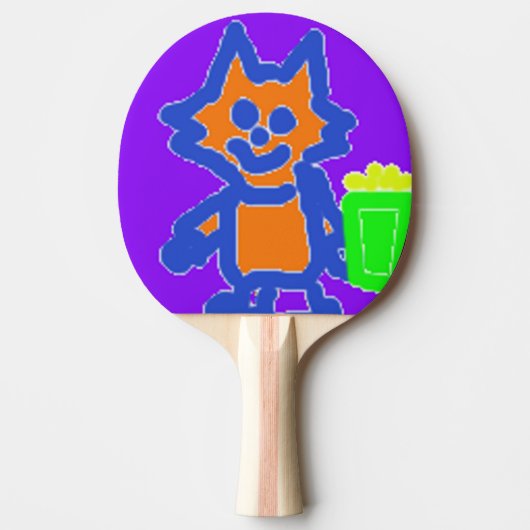 Ping Pong Paddle, Volledige Print Terug Ping Pong Tafeltennisbatje (Voorkant)