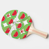 Ping Pong Paddle Watermeloen Wit Lint Tafeltennisbatje (Zijkant)