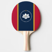 Ping pong paddle with Flag of Mississippi, USA Tafeltennisbatje (Voorkant)