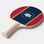 Ping pong paddle with Flag of Mississippi, USA Tafeltennisbatje (Voorkant Gekanteld)
