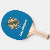Ping pong paddle with Flag of Oklahoma State, VS Tafeltennisbatje (Zijkant)