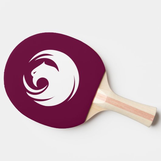 Ping pong paddle with Flag of Phoenix City Tafeltennisbatje (Zijkant)