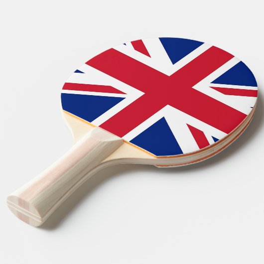 Ping pong paddle with Flag of United Kingdom Tafeltennisbatje (Voorkant Gekanteld)