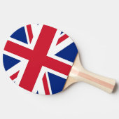 Ping pong paddle with Flag of United Kingdom Tafeltennisbatje (Zijkant)