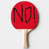 Ping Pong Paddle yes and no Tafeltennisbatje (Achterkant)