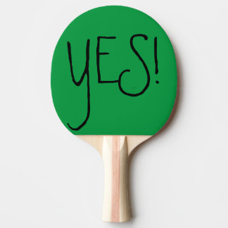 Ping Pong Paddle yes and no Tafeltennisbatje
