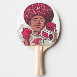 Ping Pong Paddle – YOUTH Power Afro & Boombox Tafeltennisbatje
