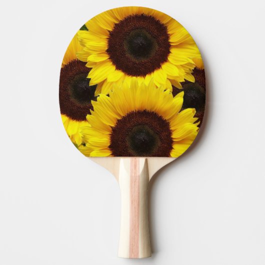 Ping Pong Paddle Zonnebloem Bloemen Natuur Tafeltennisbatje (Voorkant)