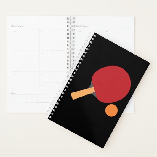 Ping Pong Paddles Funny Table Tennis Sports Long Planner (Display)
