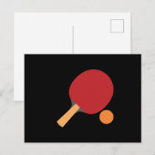 Ping Pong Paddles Funny Table Tennis Sports Long Uitnodiging Briefkaart (Voorkant / Achterkant)