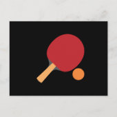 Ping Pong Paddles Funny Table Tennis Sports Long Uitnodiging Briefkaart (Voorkant)