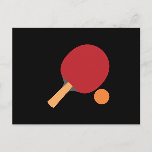 Ping Pong Paddles Funny Table Tennis Sports Long Uitnodiging Briefkaart (Voorkant)