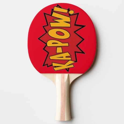 Ping Pong Paddles - Wham en Ka-Pow Tafeltennisbatje (Achterkant)