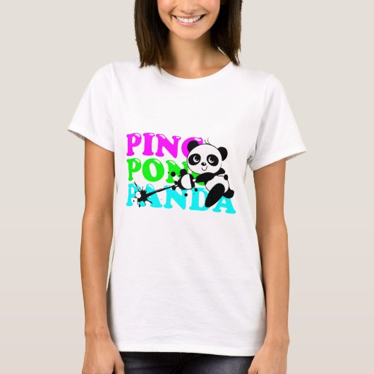 Ping-Pong Panda T-shirt (Voorkant)